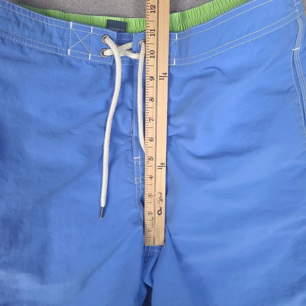 Vtg Polo Ralph Lauren Swim Trunks Shorts Mens Medium 32‎ Waist Blue Mesh Lined